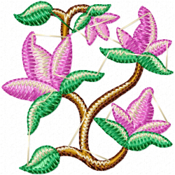 Flowers Embroidery Design 7
